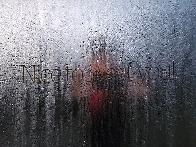 ... in the rain!