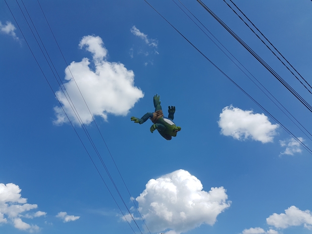 Falling walk