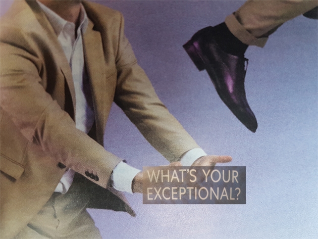 Exceptional walk